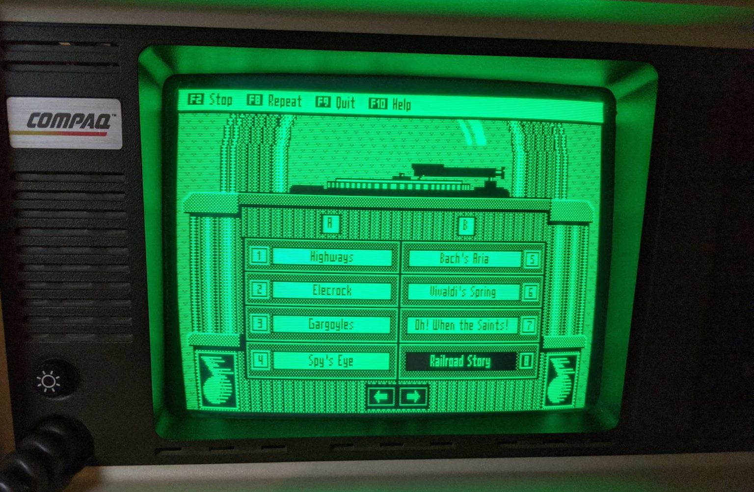 The monochrome CRT monitor