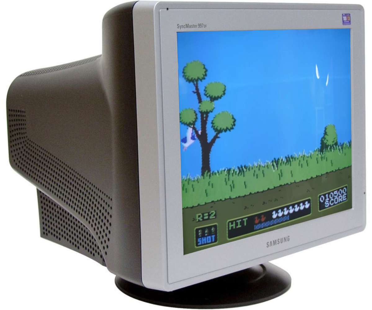 The Color CRT screen