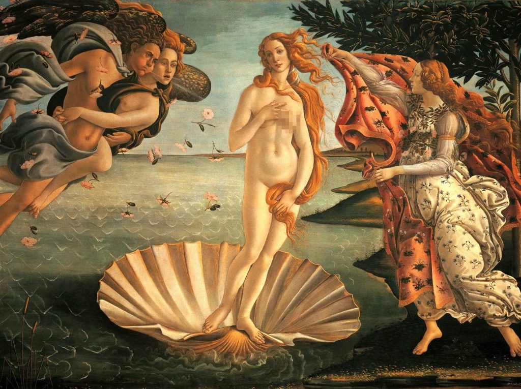 The screen in the canvas